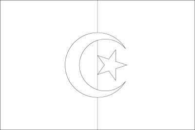 Coloring page for Algeria