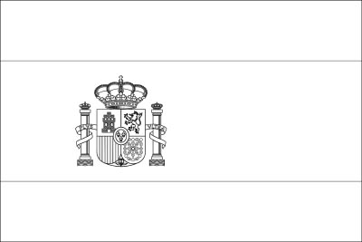 Printable coloring page for the flag of Spain