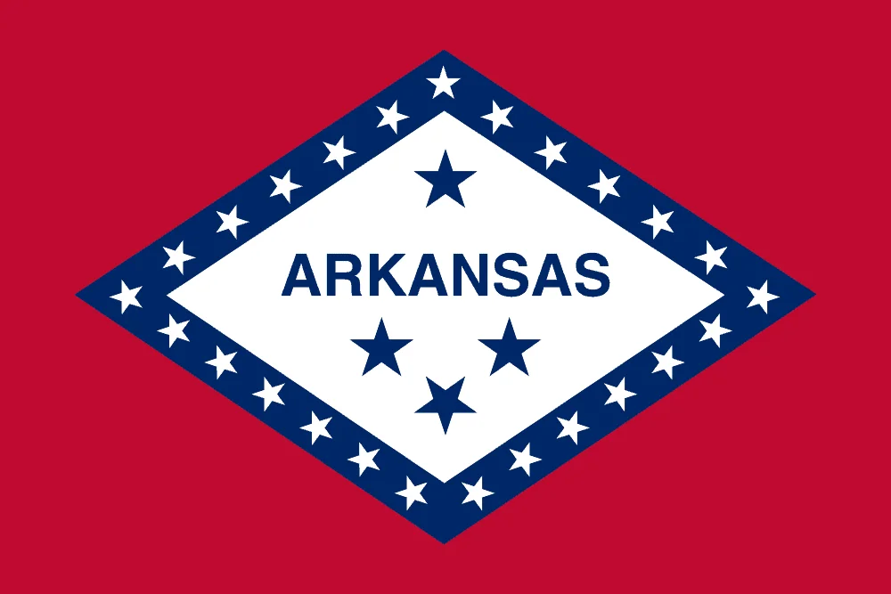 U.S state flag of Arkansas