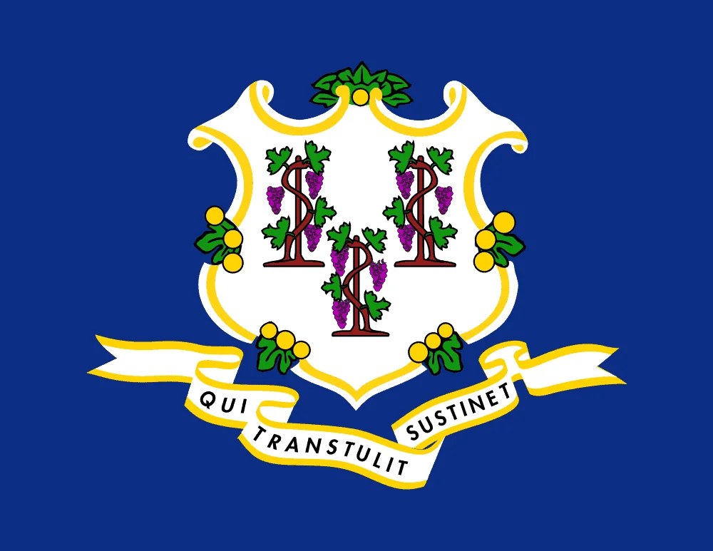 U.S state flag of Connecticut