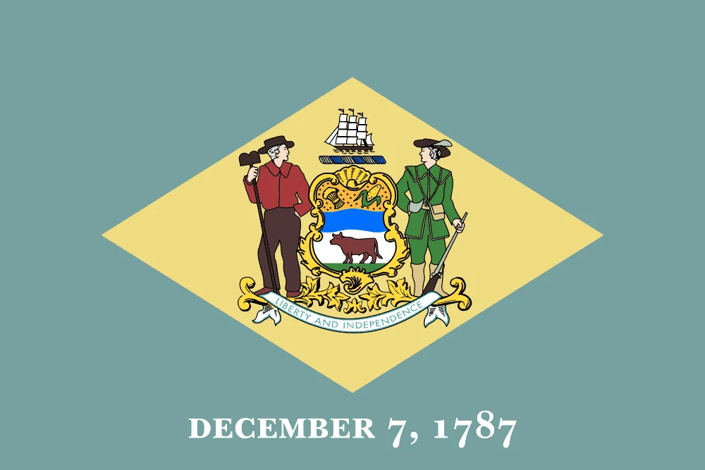 U.S state flag of Delaware