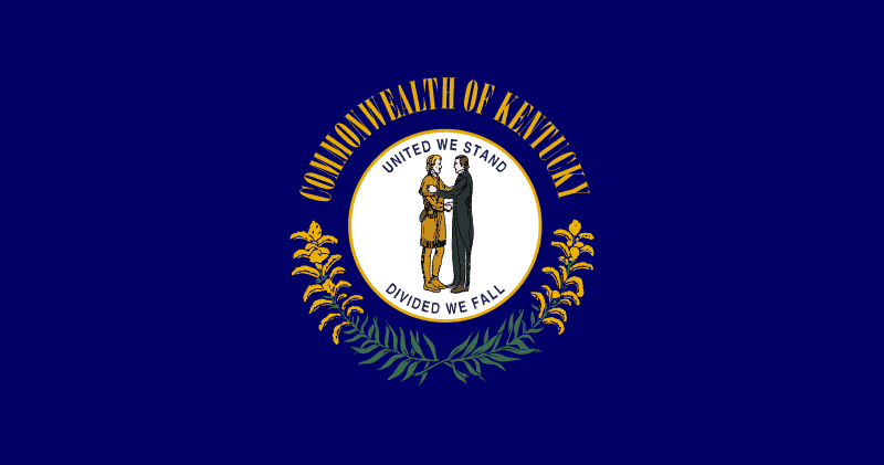 U.S state flag of Kentucky