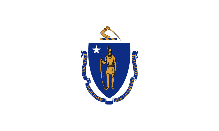 U.S state flag of Massachusetts
