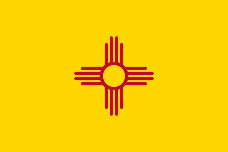 U.S state flag of New Mexico