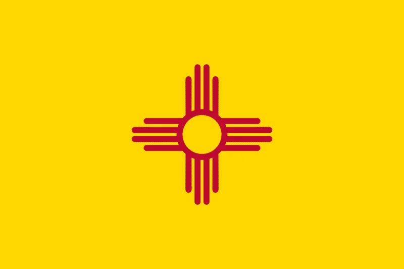 U.S state flag of New Mexico