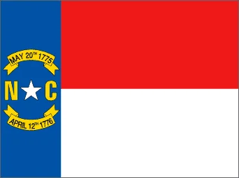 U.S state flag of North Carolina
