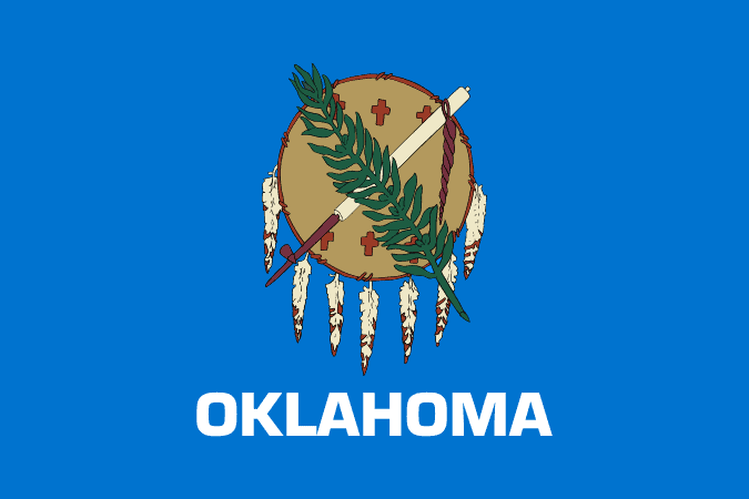 U.S state flag of Oklahoma