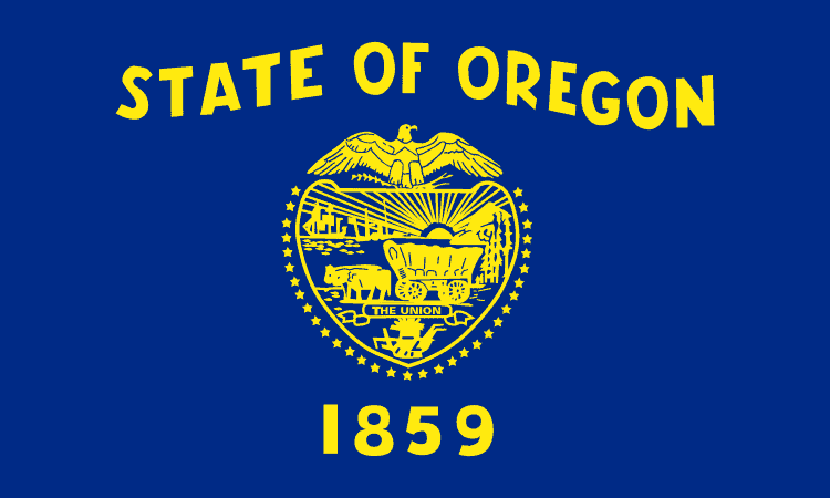 U.S state flag of Oregon