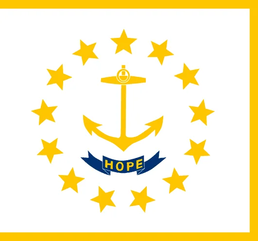 U.S state flag of Rhode Island