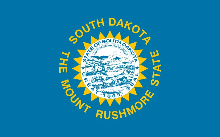 U.S state flag of South Dakota