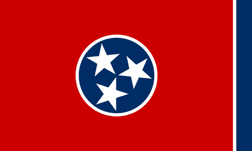 U.S state flag of Tennessee