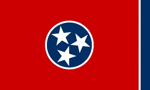 U.S state flag of Tennessee