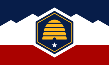 U.S state flag of Utah
