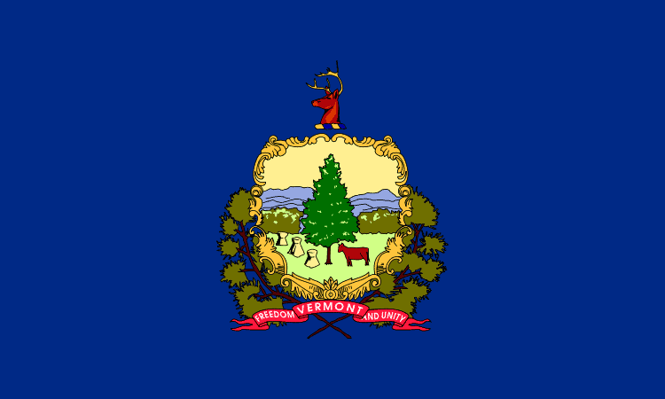 U.S state flag of Vermont