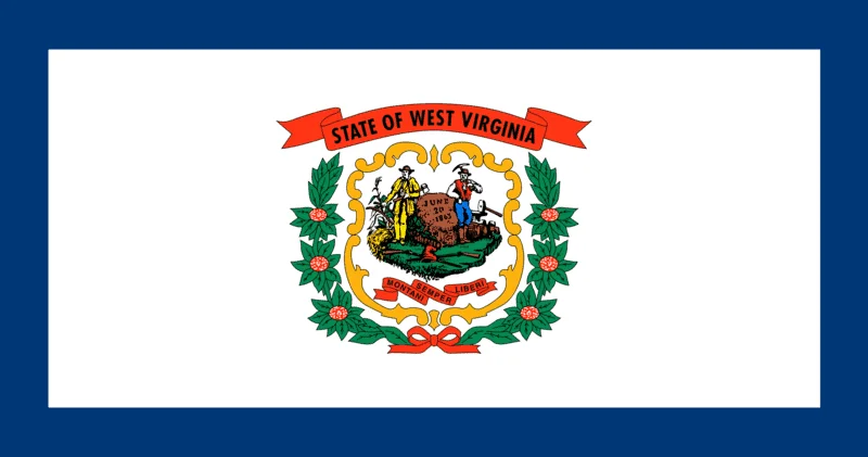 U.S state flag of West Virginia
