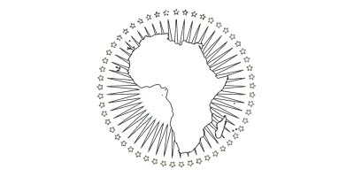 Printable coloring page for the flag of the African Union