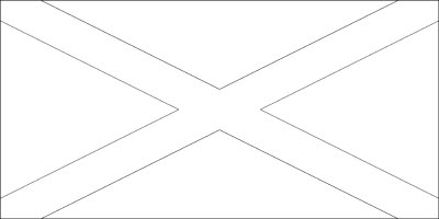 Printable coloring page for the flag of Jamaica