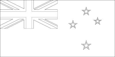 Coloring page for New Zealand
