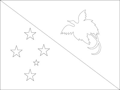 Coloring page for Papua New Guinea