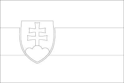 Coloring page for Slovakia
