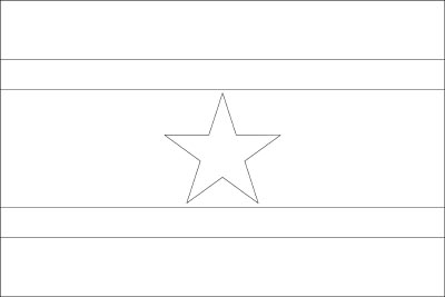 Printable coloring page for the flag of Suriname